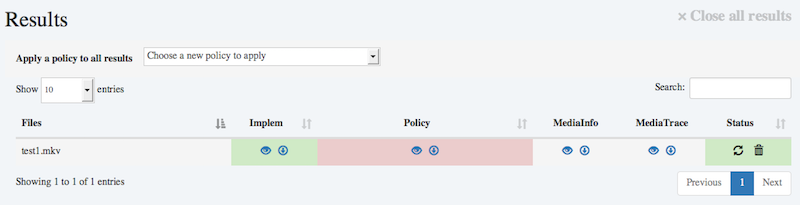 MediaConch Checker Results